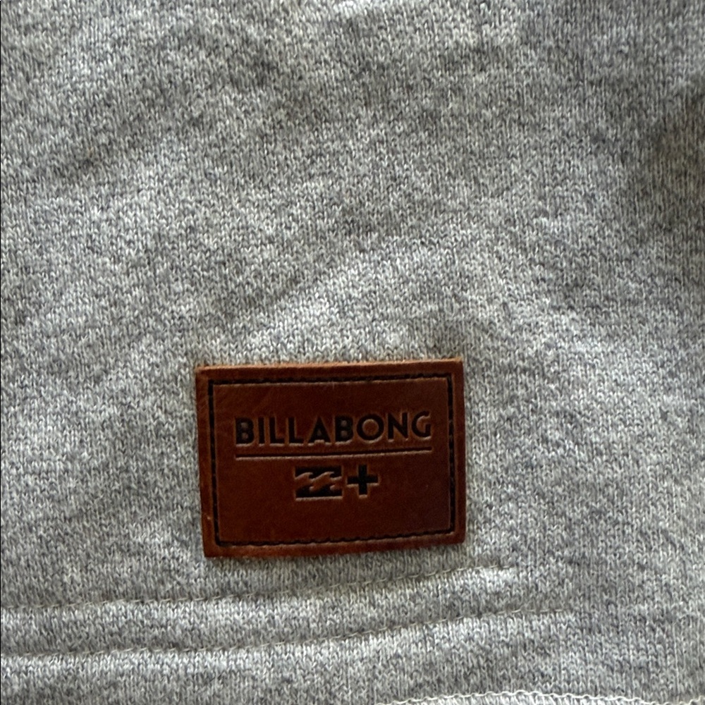 Billabong Heather Gray Sherpa-Lined Hooded Pullover - Picture 2 of 11